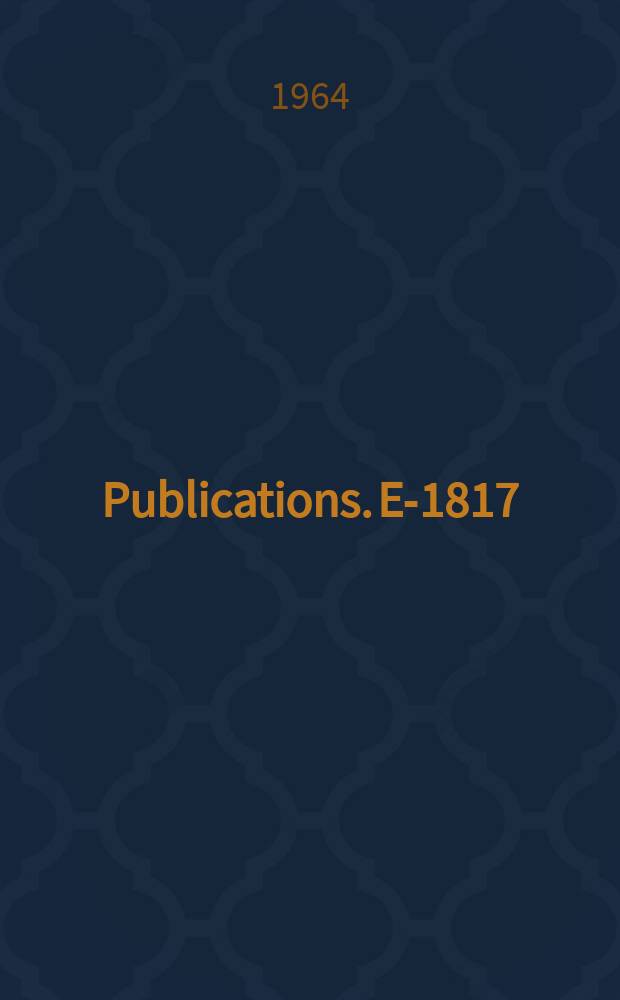 [Publications]. E-1817 : The Real part of the elastic p-p scattering amplitude in the range 2-10 GeV