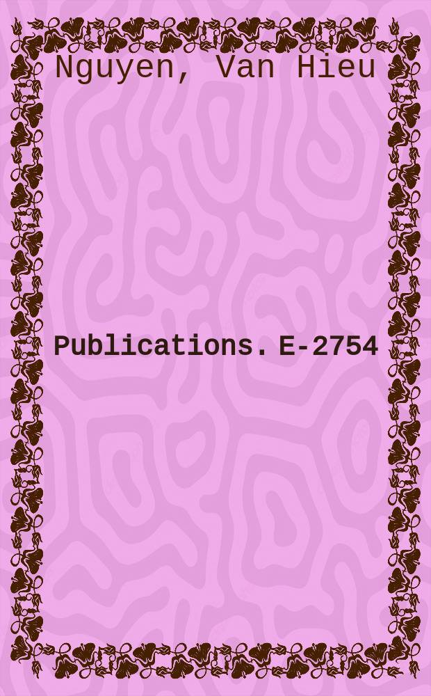[Publications]. E-2754 : S-matrix, non-compact symmetry groups and their collinear subgroups