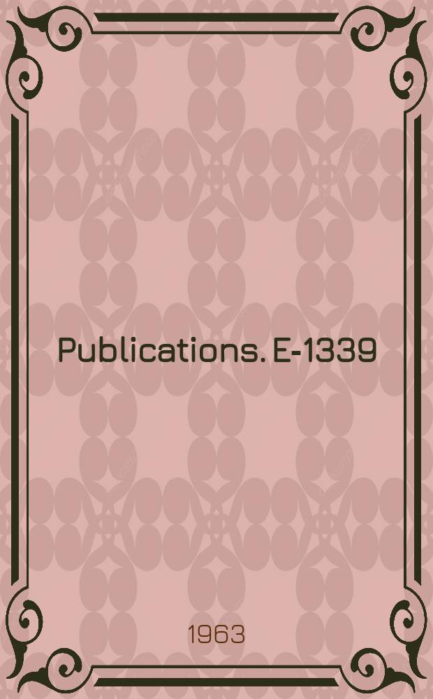 [Publications]. E-1339 : pp-Phase shifts at 660 MeV