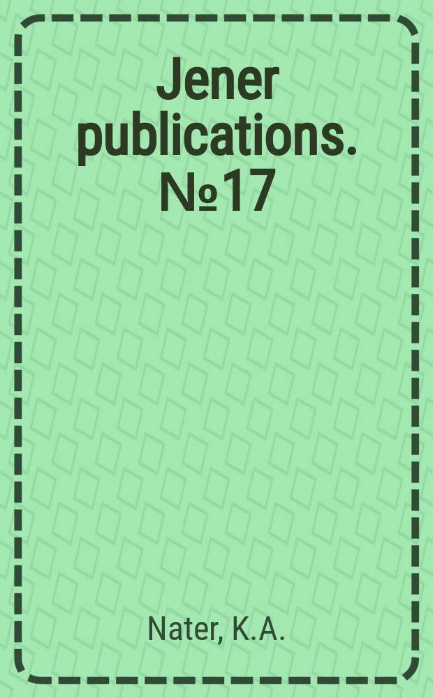 Jener publications. №17 : Irradiation damage in ion exchange materials