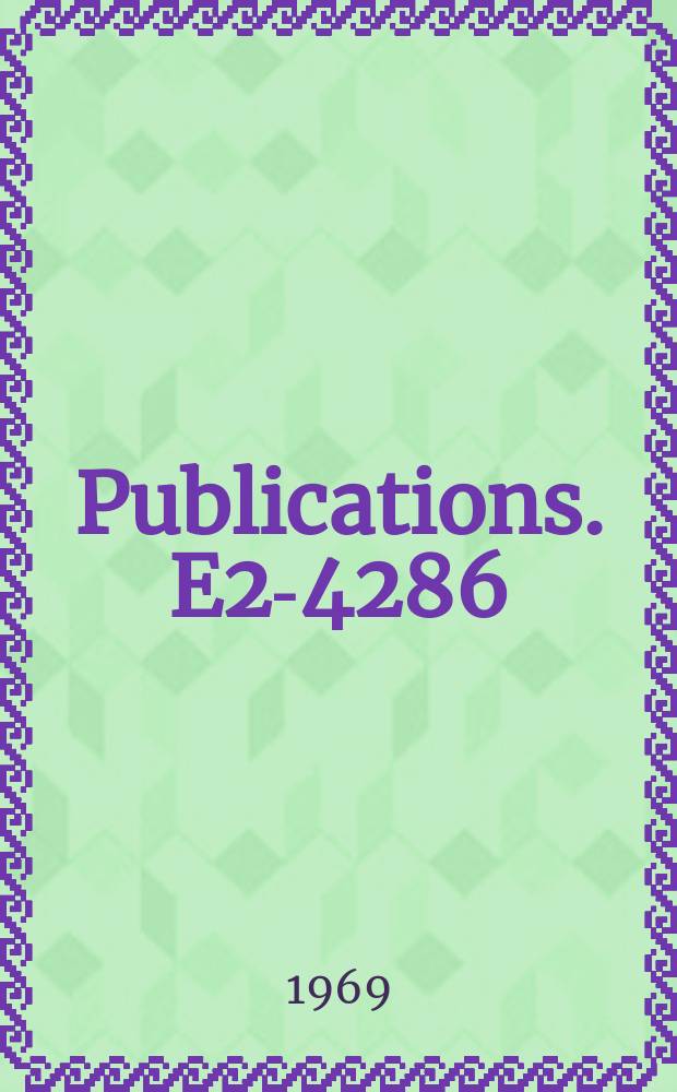 [Publications]. E2-4286 : Kinematics and Regge dynamics of quasi-two-body N-N interactions