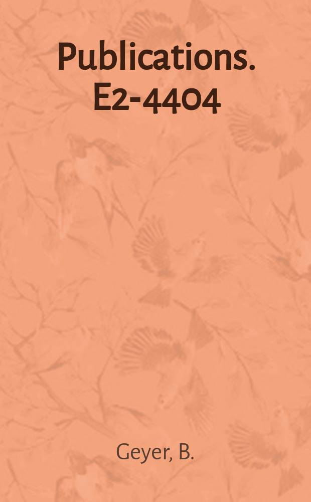 [Publications]. E2-4404 : Possible quantizations