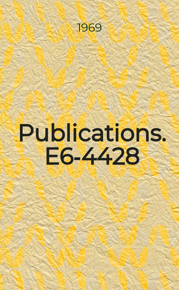 [Publications]. E6-4428 : The Decay of the 13-hour isomer of ¹⁸²Re