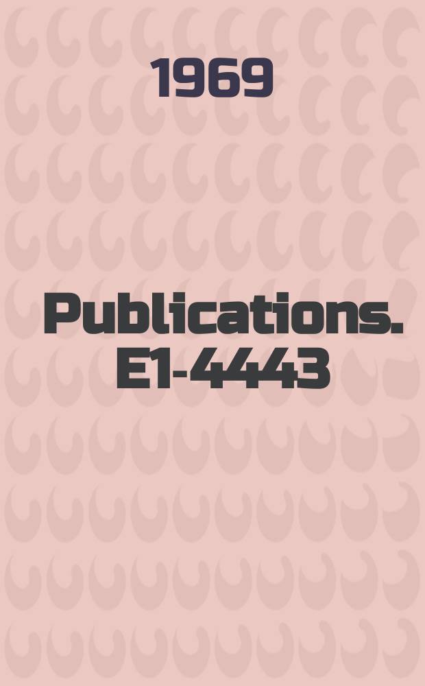 [Publications]. E1-4443 : Investigation of the M(π⁰π⁰) effective mass spectrum