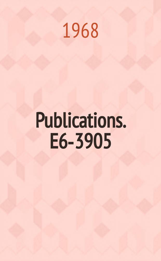 [Publications]. E6-3905 : Directional correlations of gamma cascades in ¹⁶⁰Dy