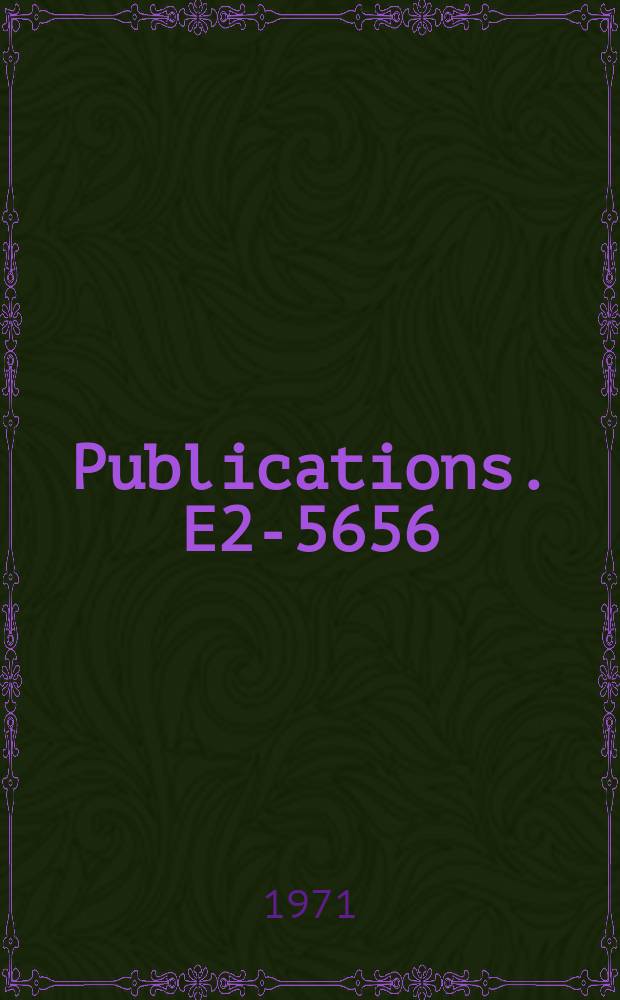 [Publications]. E2-5656 : Analysis of the doublet structure of the Q-resonance by Fourier algorithm