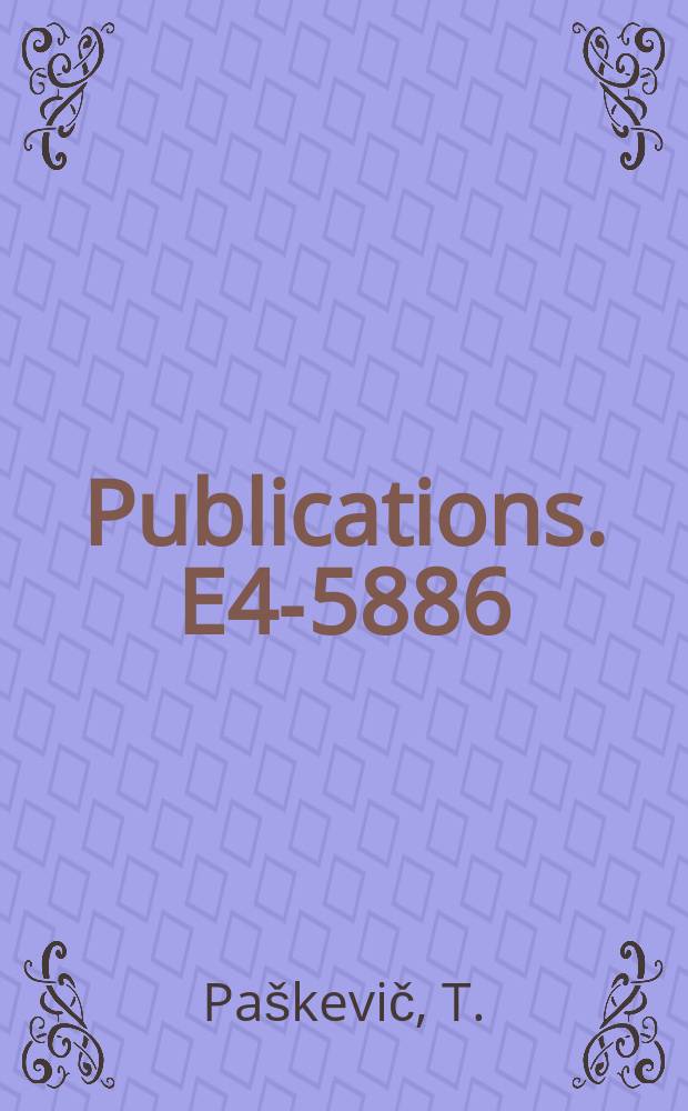 [Publications]. E4-5886 : Ultrasonic attenuation in dielectric crystals in second sound region