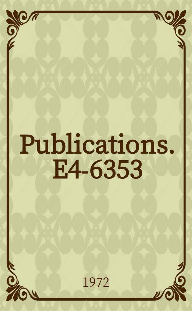 [Publications]. E4-6353 : Calculation of the body-form factor ...