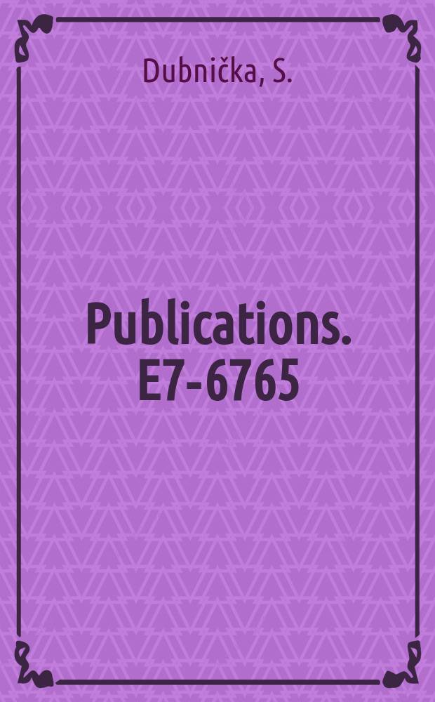 [Publications]. E7-6765 : A dispersion calculation of the real part of the forward π⁴He elastic scattering amplitude