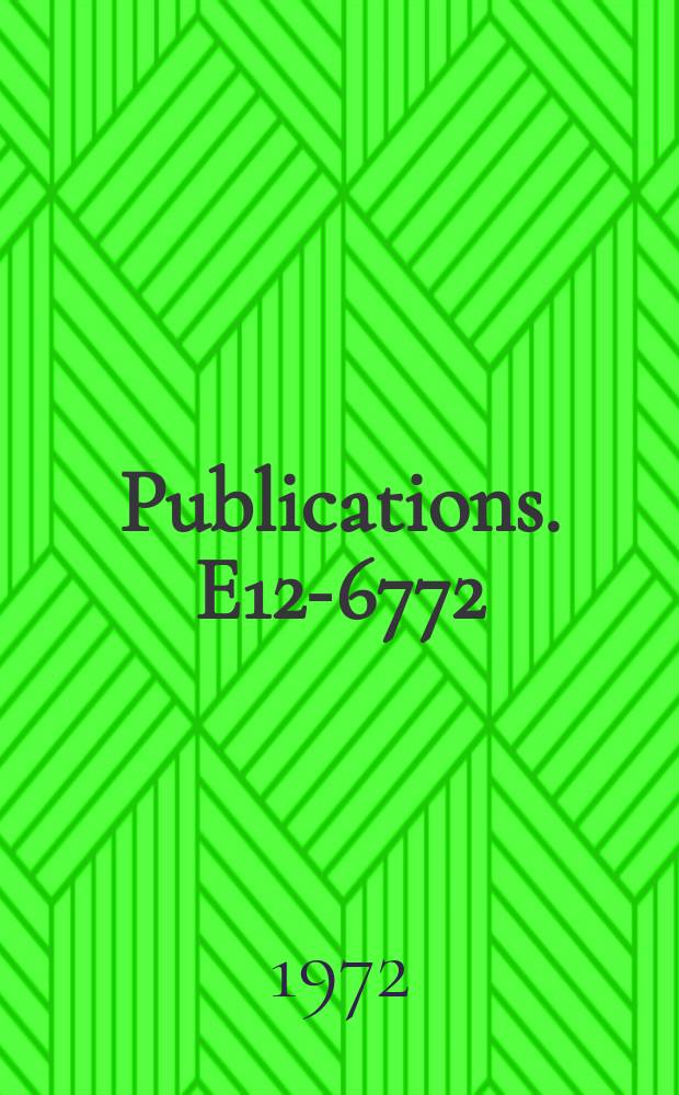 [Publications]. E12-6772 : A correlation ...