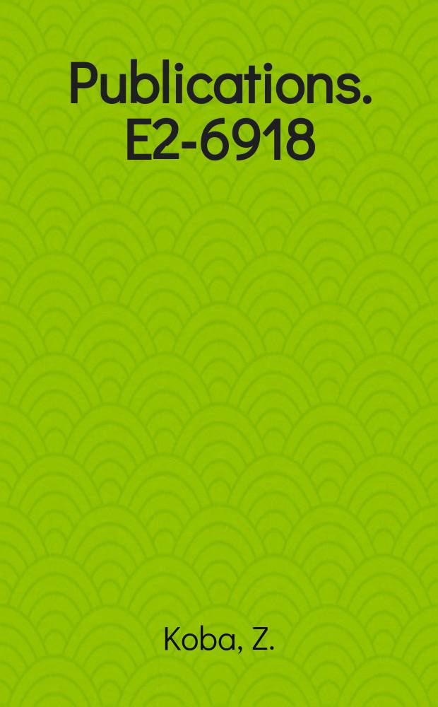 [Publications]. E2-6918 : Multiplicity distribution of particles produced in very high energy hadronic collisions