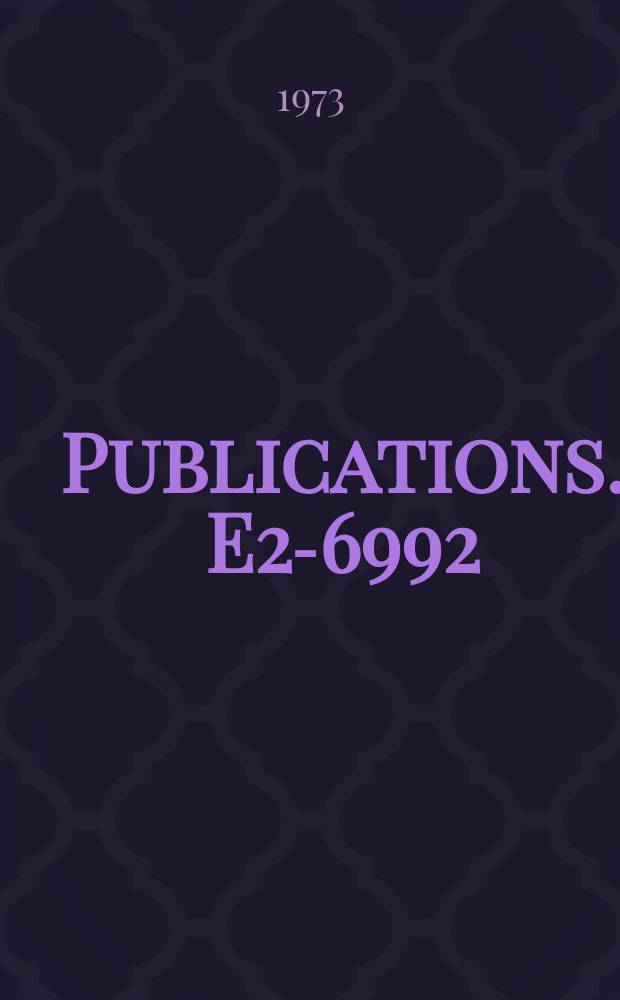 [Publications]. E2-6992 : Extension of the S-matrix off the mass shell and momentum ...