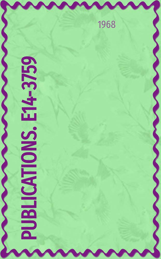 [Publications]. E14-3759 : Focusing of the time of flight diffractometer for structure analysis