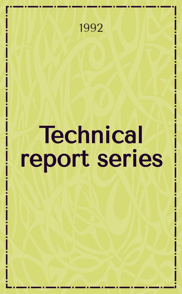Technical report series : Evaluation of certain food additives and naturally occurring toxicants