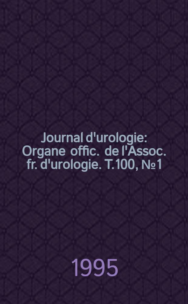 Journal d'urologie : Organe offic. de l'Assoc. fr. d'urologie. T.100, №1 : 2nd International symposium, May 1995, L'Aquila. BPH therapy: When? How? Why?