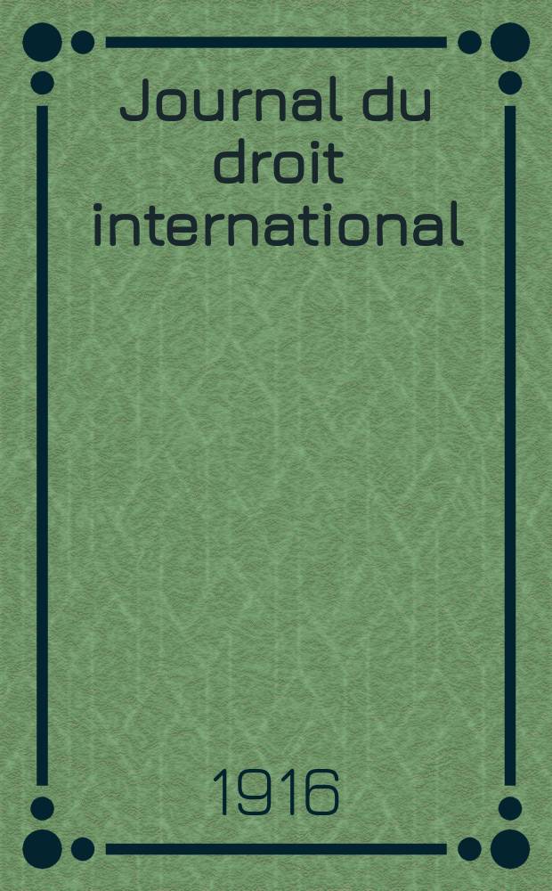Journal du droit international