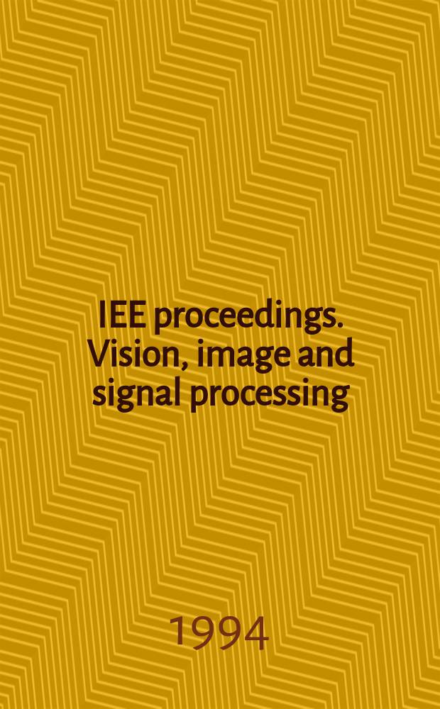 IEE proceedings. Vision, image and signal processing