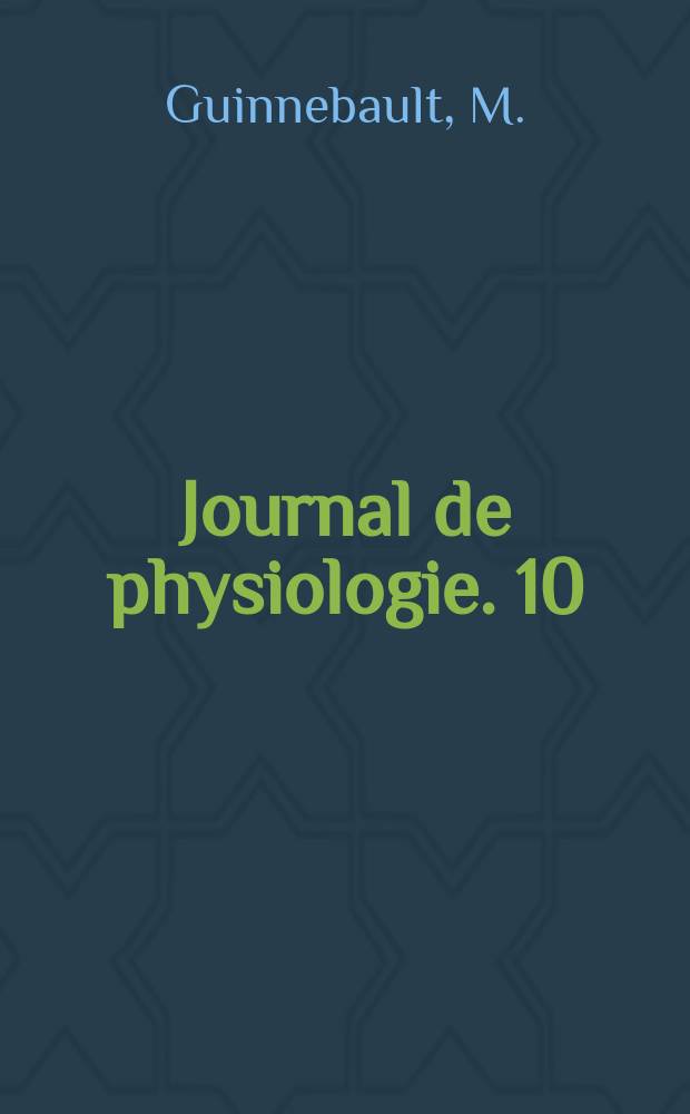 Journal de physiologie. 10 : Les modalit&eacute;s de l'excr&eacute;tion r&eacute;nale de l'eau, du sodium et du potassium