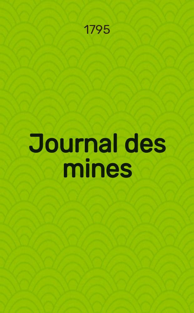 Journal des mines