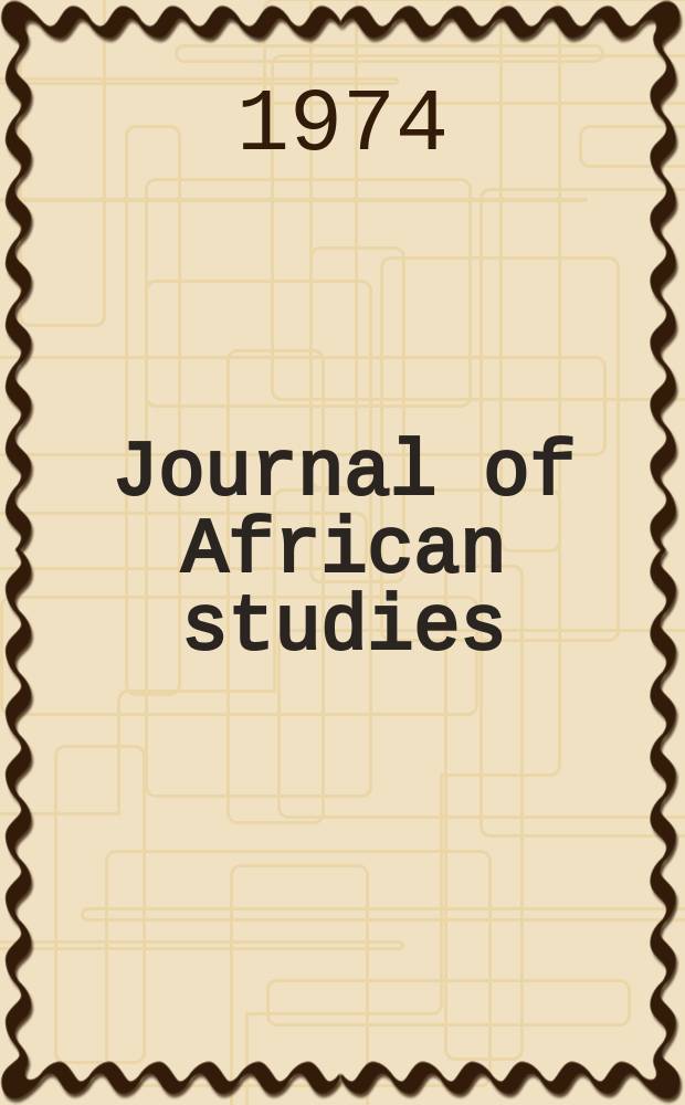 Journal of African studies