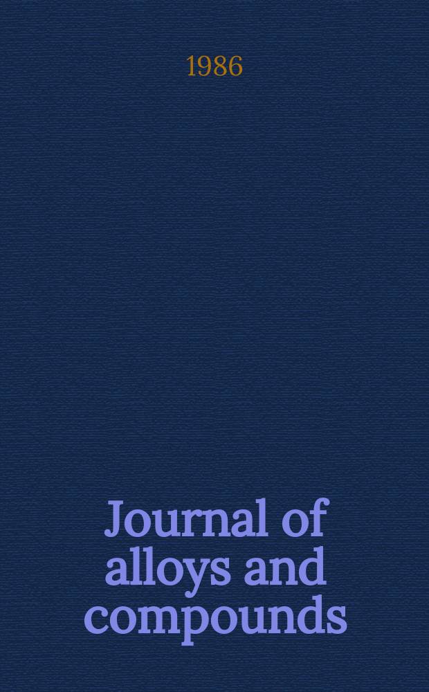 Journal of alloys and compounds : An interdisciplinary j. of materials science and solid-state chemistry and physics. Vol.126 : Proceedings of the Seventeenth Rare earth research conference