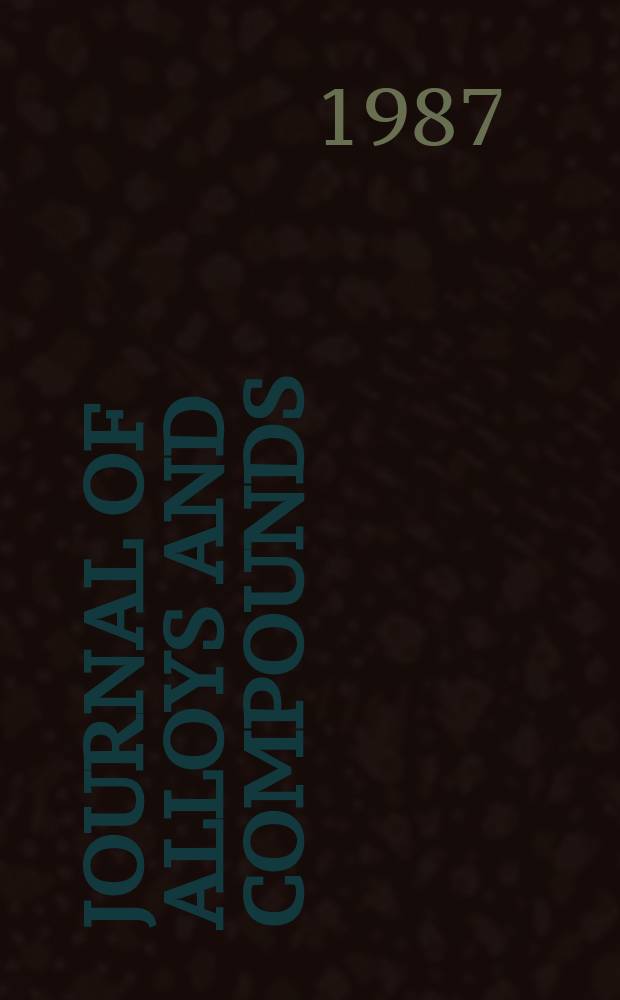Journal of alloys and compounds : An interdisciplinary j. of materials science and solid-state chemistry and physics. Vol.129 : Proceedings of the International symposium on the properties and applications of metal hydrides V