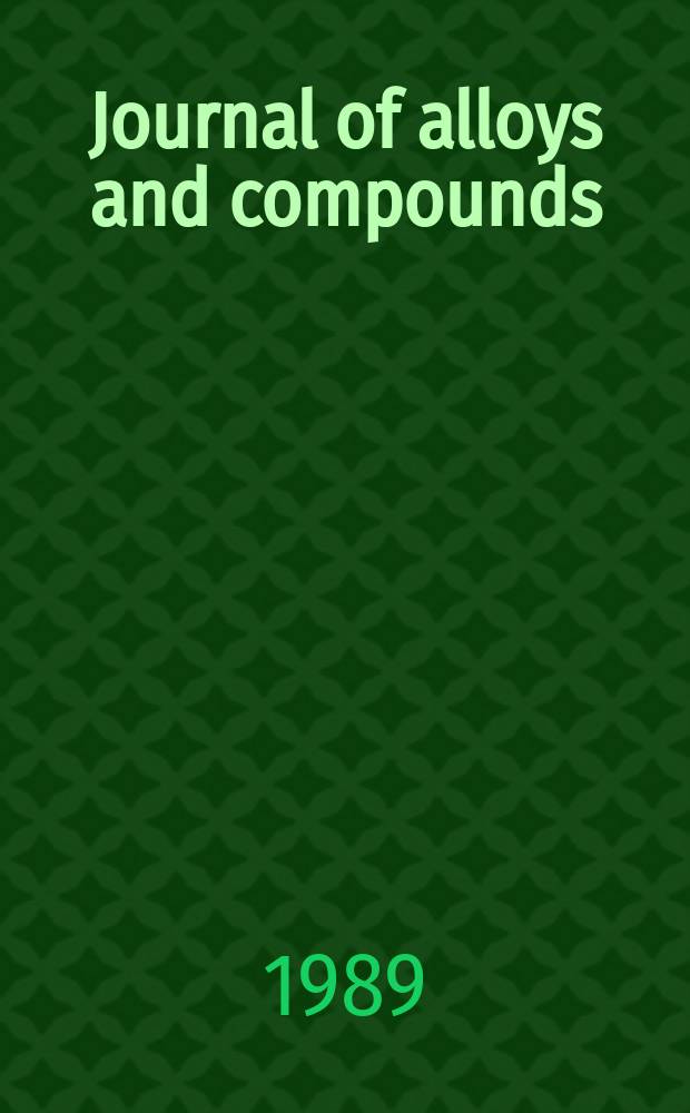 Journal of alloys and compounds : An interdisciplinary j. of materials science and solid-state chemistry and physics. Vol.150 : symposium on high temperature superconductors - preparation and applications (1988; Strasbourg)