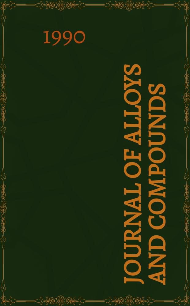 Journal of alloys and compounds : An interdisciplinary j. of materials science and solid-state chemistry and physics. Vol.164/165 : "High - To superconductor materials", symposium A (1990; Strasbourg)