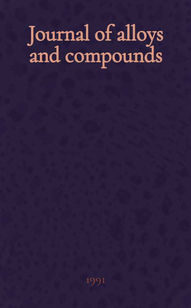 Journal of alloys and compounds : An interdisciplinary j. of materials science and solid-state chemistry and physics. Vol.168, №1 : Symposium on thermodynamics and phase relations of exotic materials (1990; Anaheim)