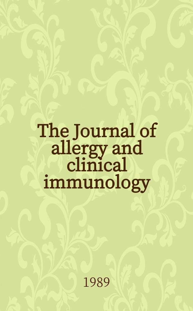 The Journal of allergy and clinical immunology : Including "Allergy abstracts" Offic. organ of Amer. acad. of allergy. Vol.84, №4, pt.2 : Mechanisms and uses of intravenous immune globulin in primary and secondary immune deficiency disorders