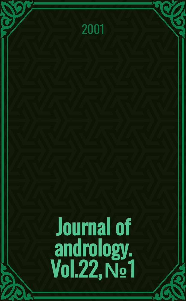 Journal of andrology. Vol.22, №1