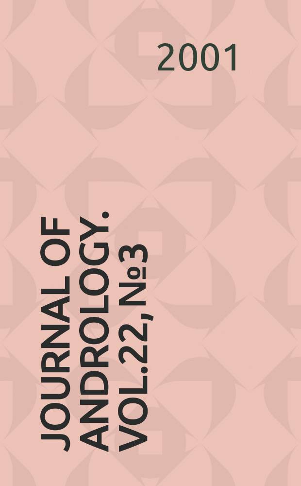 Journal of andrology. Vol.22, №3
