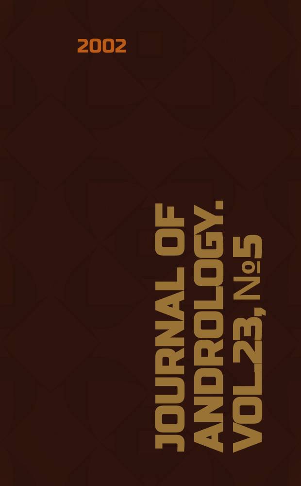 Journal of andrology. Vol.23, №5