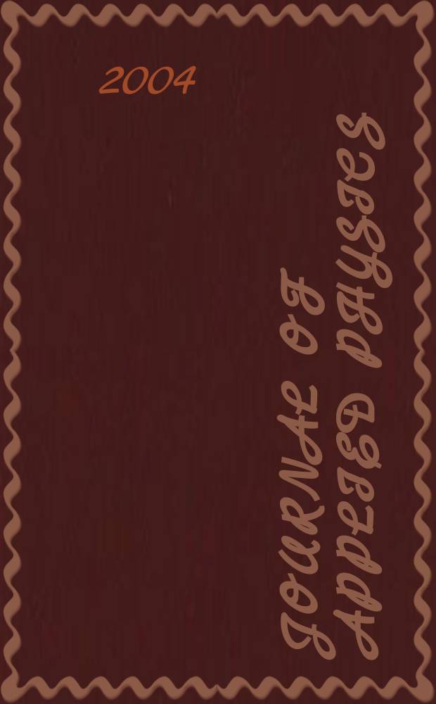 Journal of applied physics : (Formerly "Physics"). Vol.96, №10