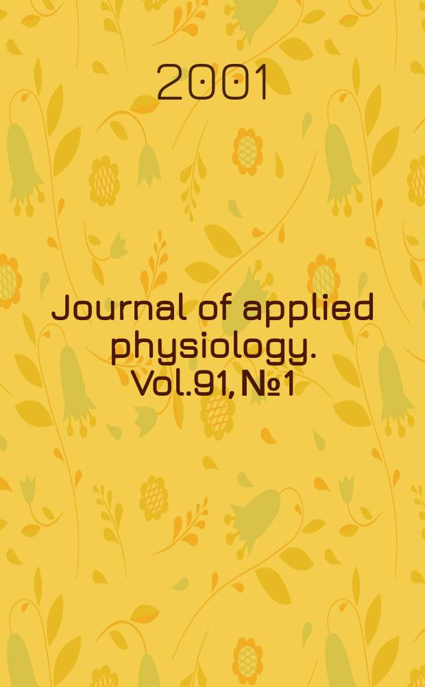 Journal of applied physiology. Vol.91, №1