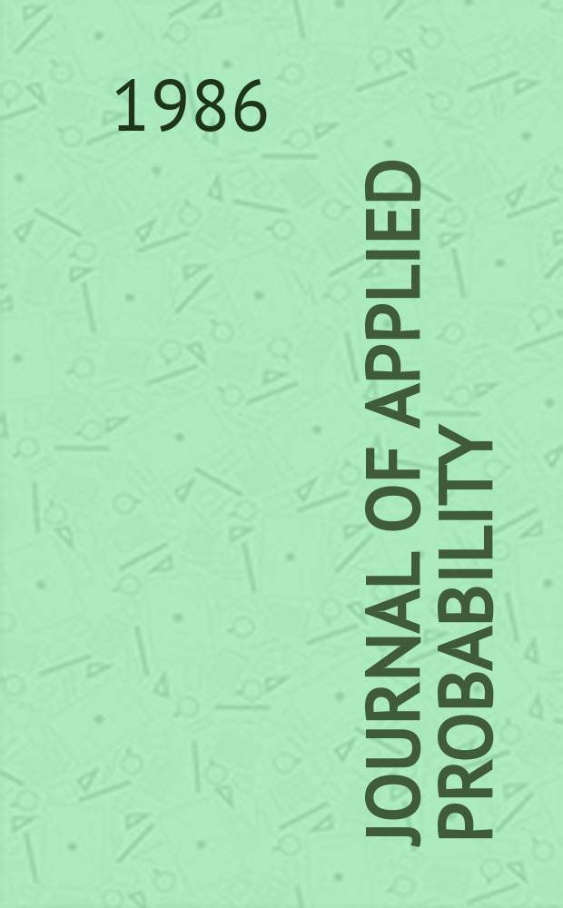 Journal of applied probability : Publ. by the Applied probability trust in assoc. with the London. mathematical soc. Vol.23A : Essays in time series and allied processes