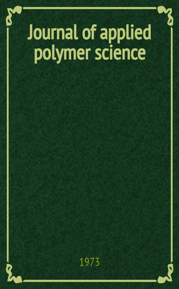 Journal of applied polymer science : Applied polymer symposia. №21 : High - temperature and flame - resistant fibers