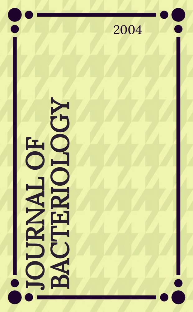 Journal of bacteriology : Offic. organ of the Soc. of Amer. bacteriologists. Vol.186, №2