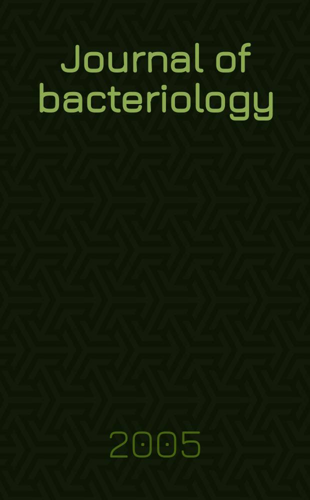 Journal of bacteriology : Offic. organ of the Soc. of Amer. bacteriologists. Vol.187, №2