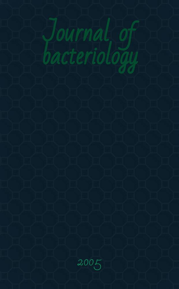 Journal of bacteriology : Offic. organ of the Soc. of Amer. bacteriologists. Vol.187, №7