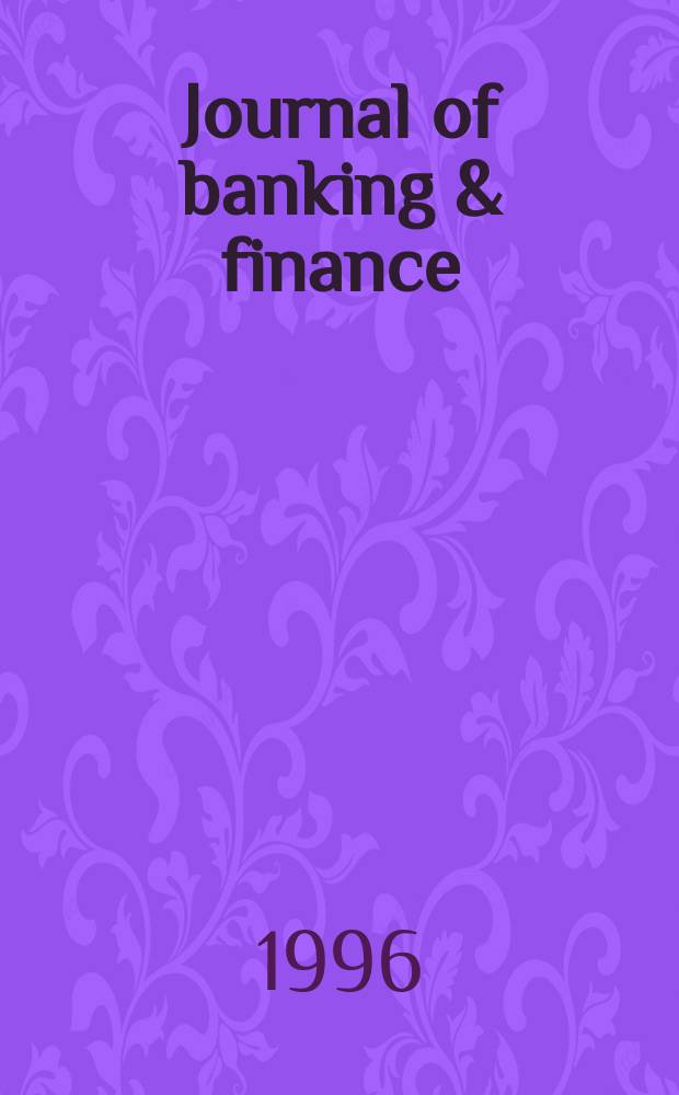 Journal of banking & finance