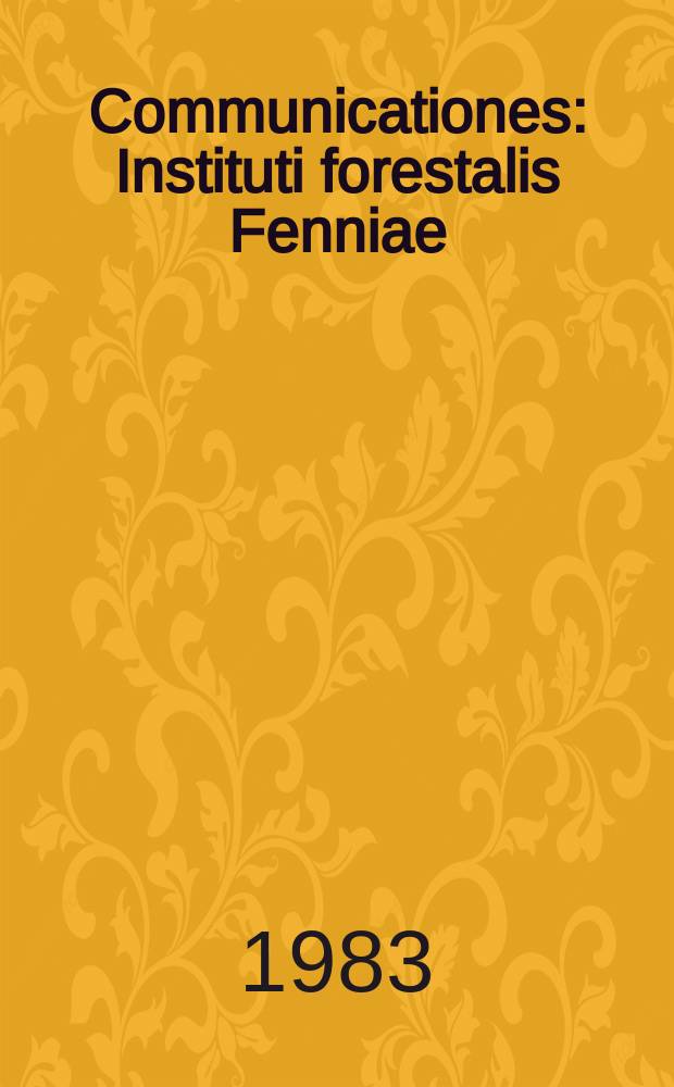 Communicationes : Instituti forestalis Fenniae : Fertilizer - induced leaching of phos phorus