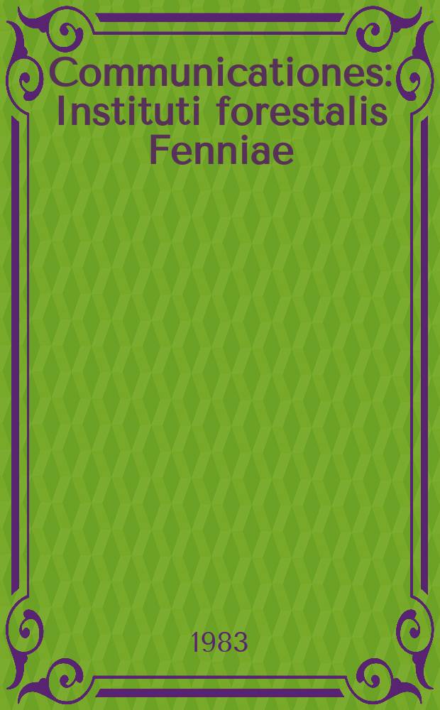 Communicationes : Instituti forestalis Fenniae : Growth response in repeatedly