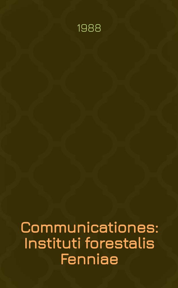 Communicationes : Instituti forestalis Fenniae : Effects of domestic sewage sludge