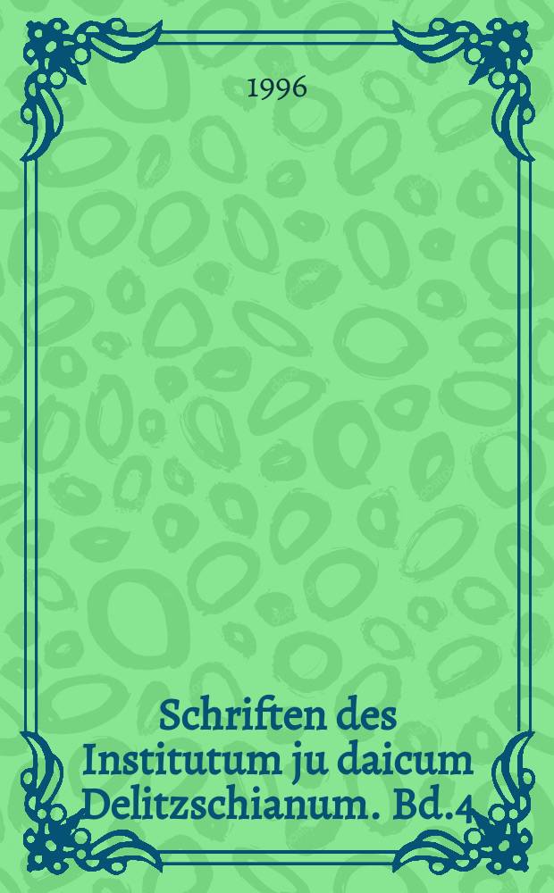 Schriften des Institutum ju daicum Delitzschianum. Bd.4 : Qumranstudien
