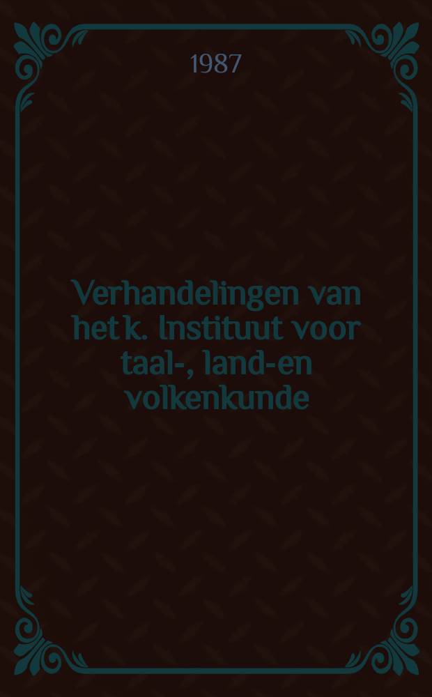 Verhandelingen van het k. Instituut voor taal-, land-en volkenkunde : Josselin de Jong, J.P.B. de Wetan fieldnotes