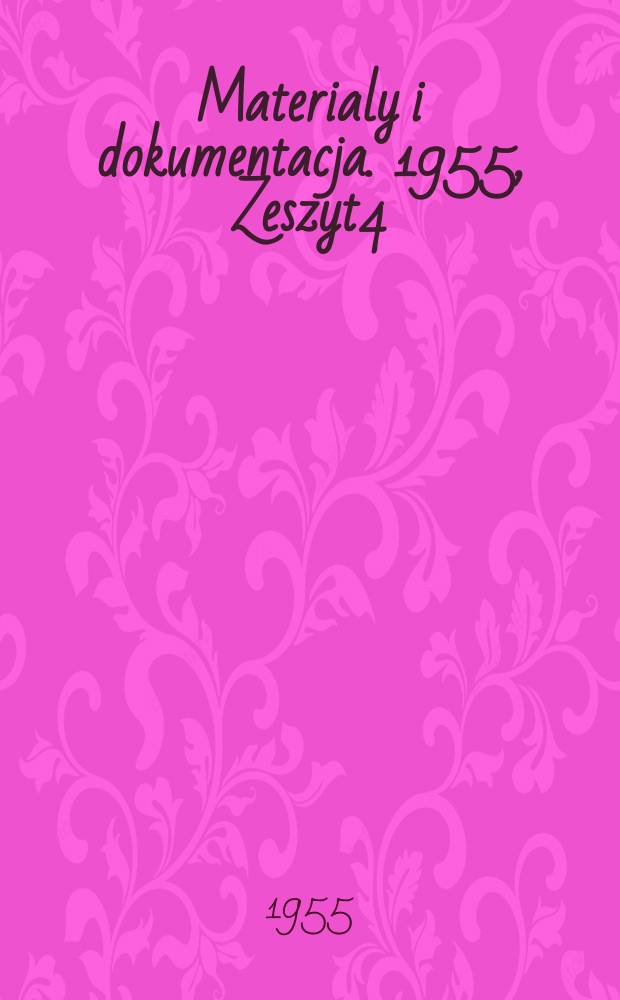 Materialy i dokumentacja. 1955, Zeszyt4 (56) : Wszechzwiązkowa konferencja w sprawie żelazobetonu i betonu w Moskwie 1955 r.
