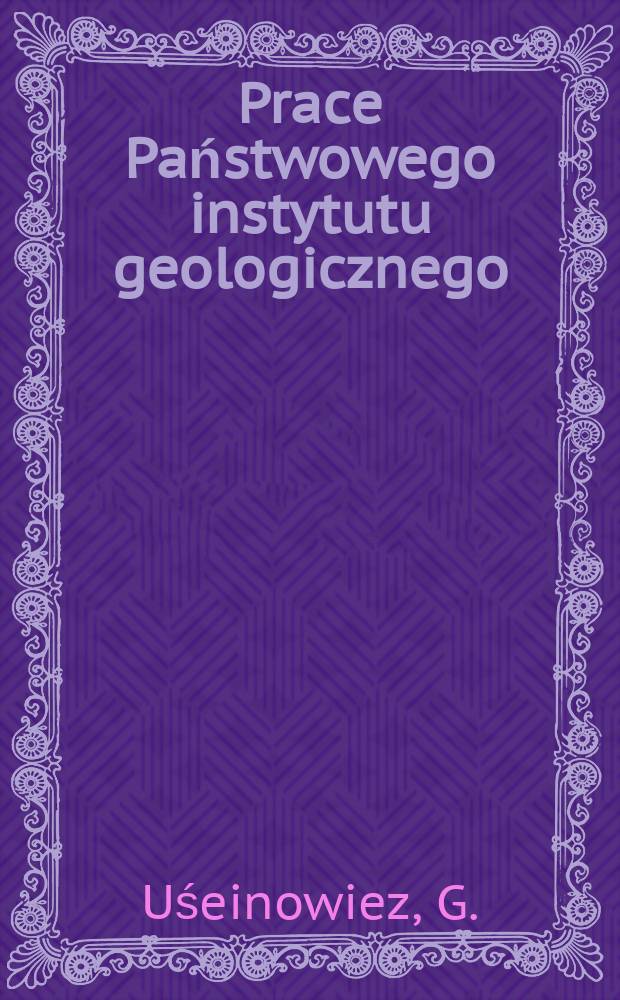 Prace Państwowego instytutu geologicznego : Litofacje osądów dna południowej części