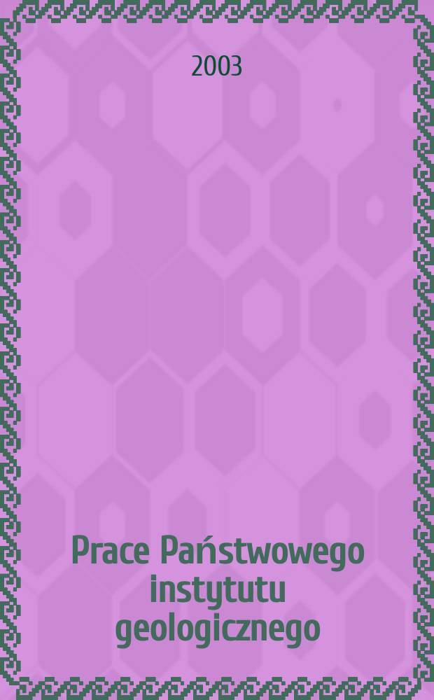 Prace Państwowego instytutu geologicznego : Litotypy i litostratygrafia