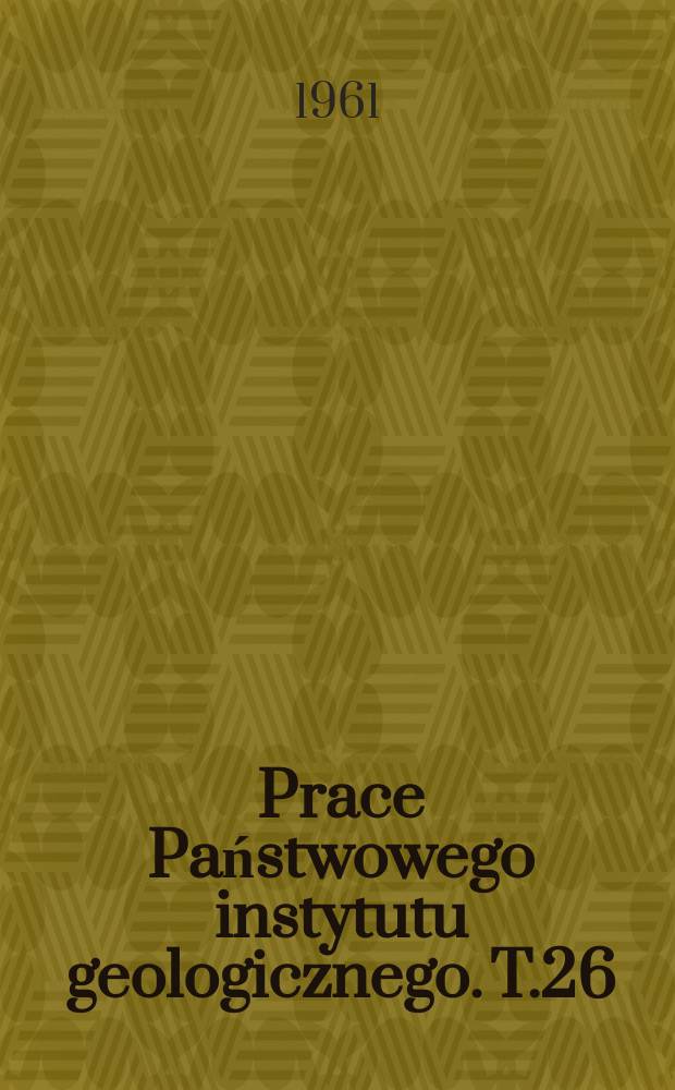 Prace Państwowego instytutu geologicznego. T.26 : Katalog analiz chemicznych skat i minerał&oacute;w Polski